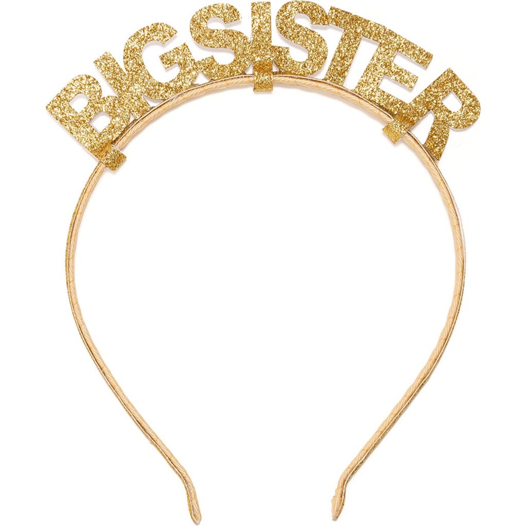 SWEET WINK SWEET WINK GOLD BIG SISTER HEADBAND