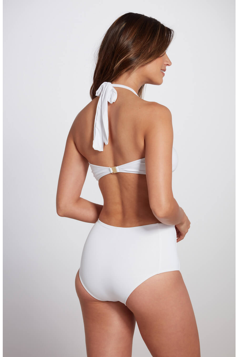 Bianca Strapless Bandeau Bikini Top, Alternate, color, White