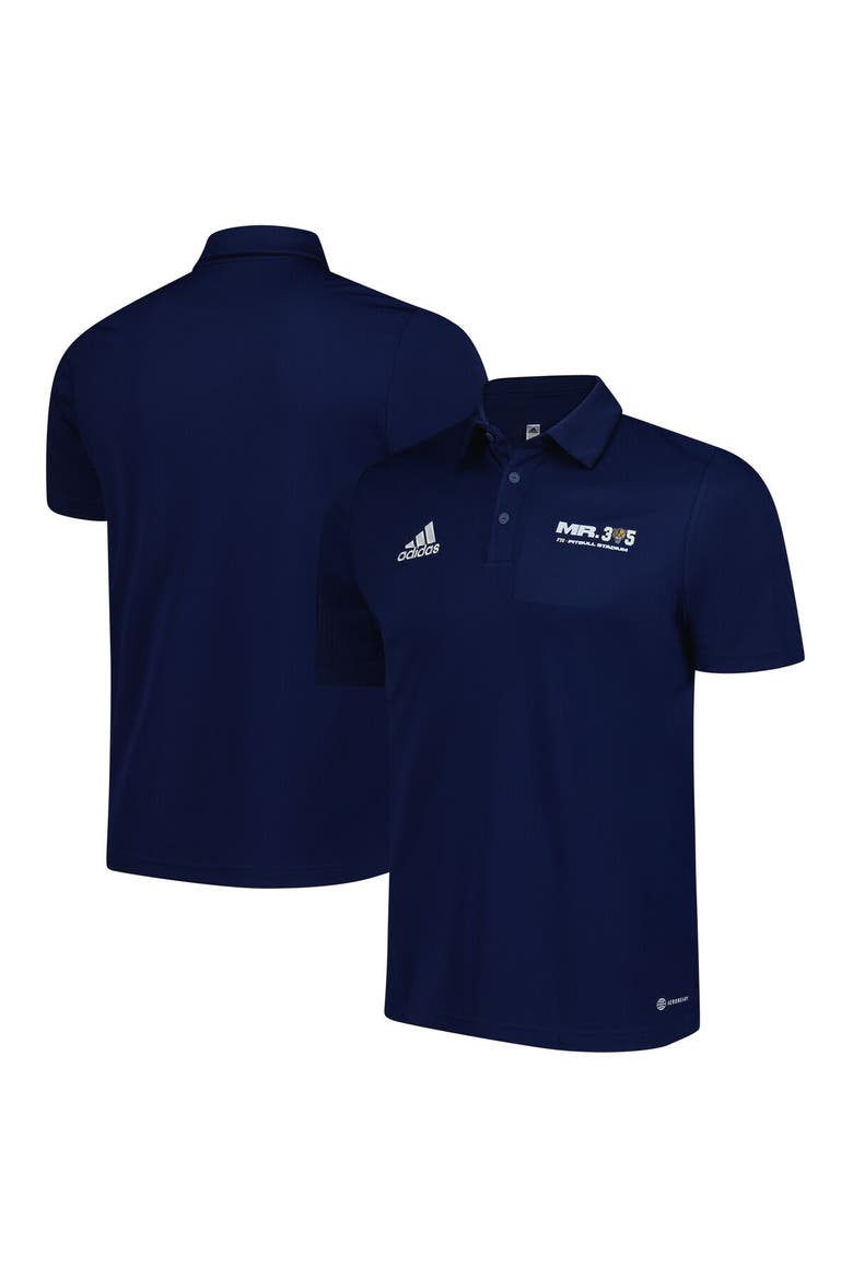 Men's adidas Navy FIU Panthers x Pit Bull Entrada AEROREADY Polo, Main, color, Navy