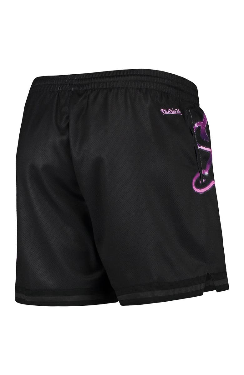 Mitchell & Ness Women's Mitchell & Ness Black Los Angeles Lakers Big Face 4.0 Mesh Shorts, Alternate, color, Black