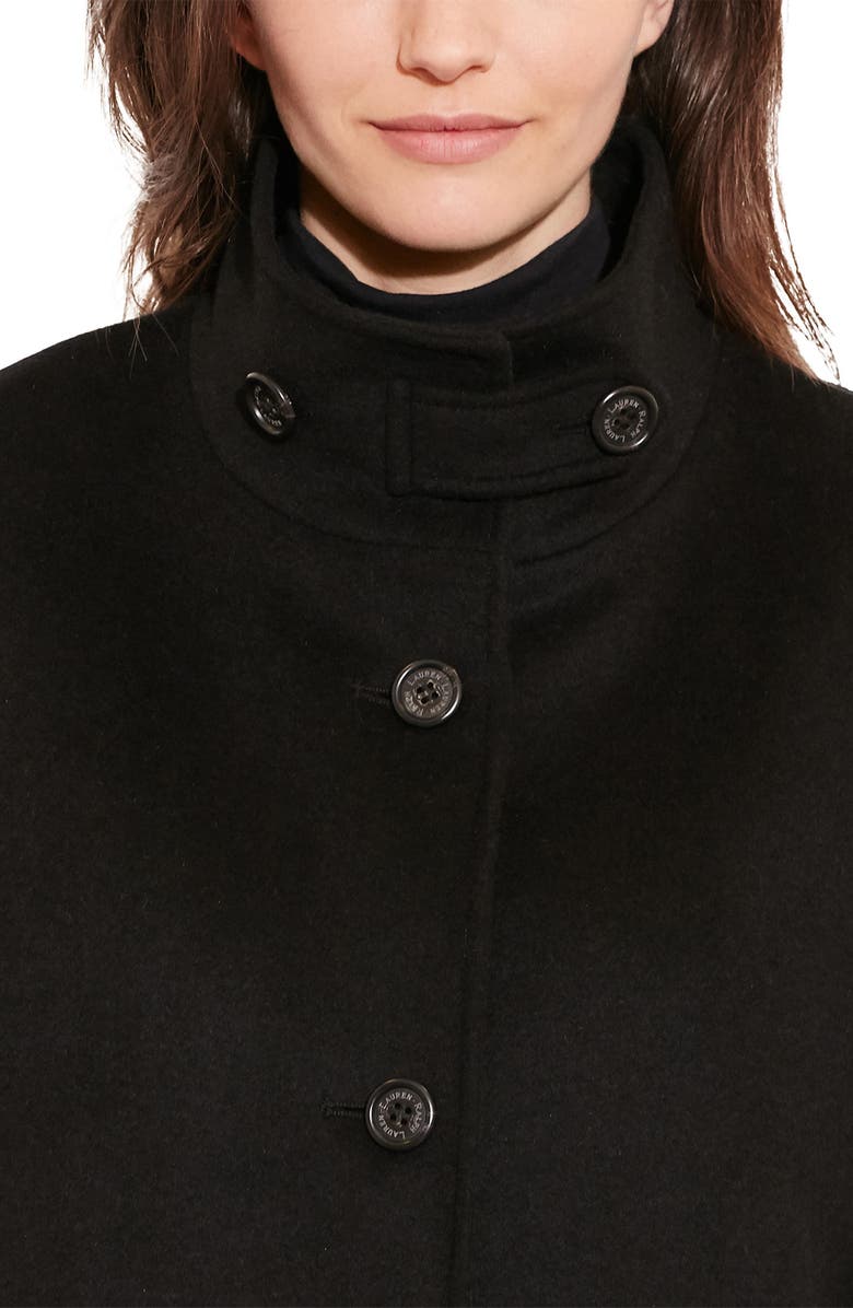 Lauren Ralph Lauren Balmacaan Wool Blend Coat, Alternate, color, 