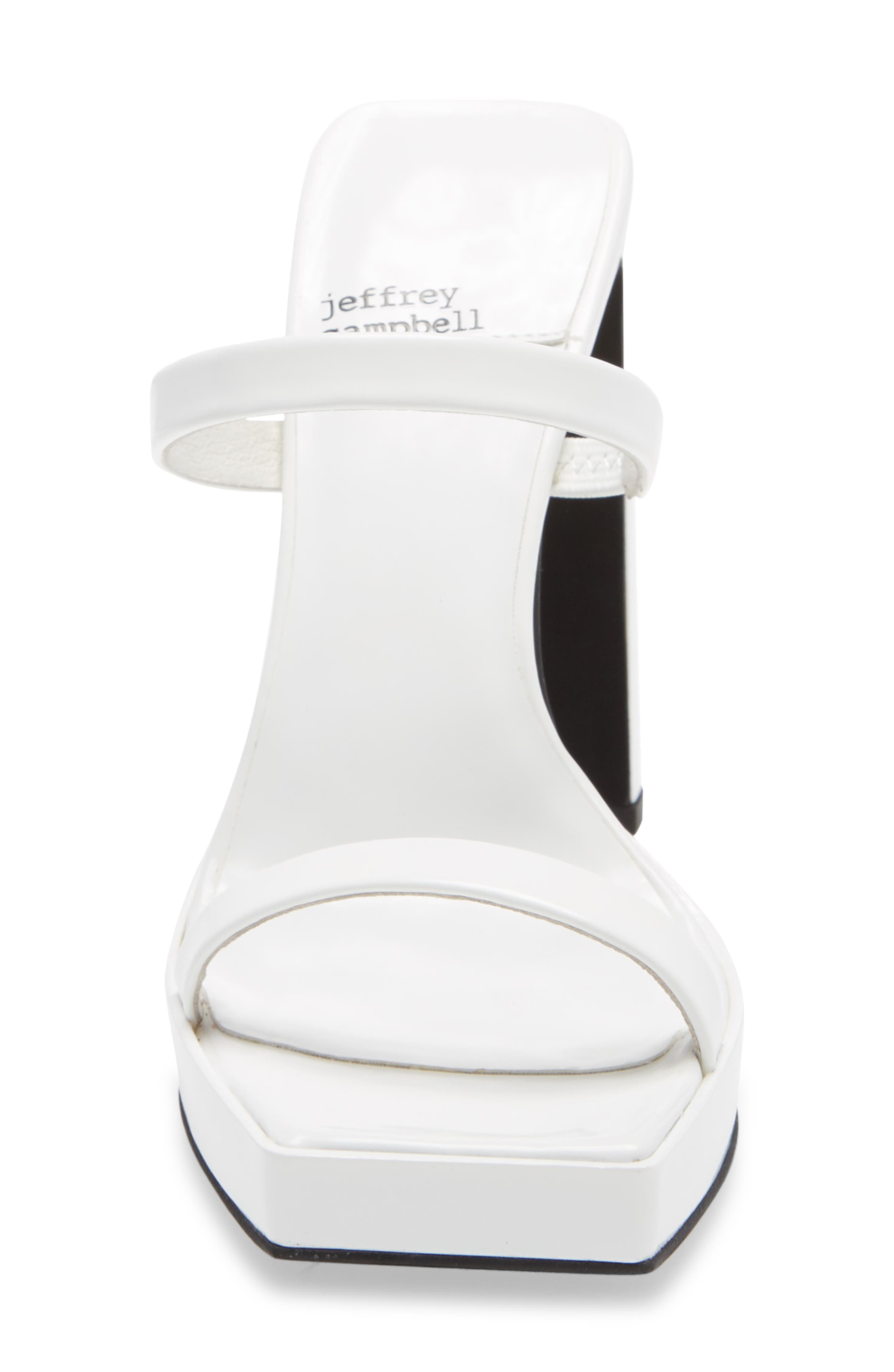 Hustler Platform Sandal, Alternate, color, WHITE PATENT