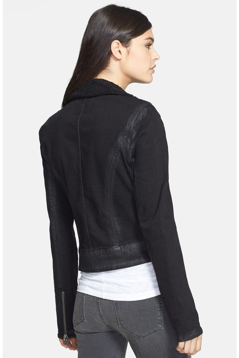 Denim 'Sydney' Coated Denim Jacket, Alternate, color, NIGHT FLIGHT