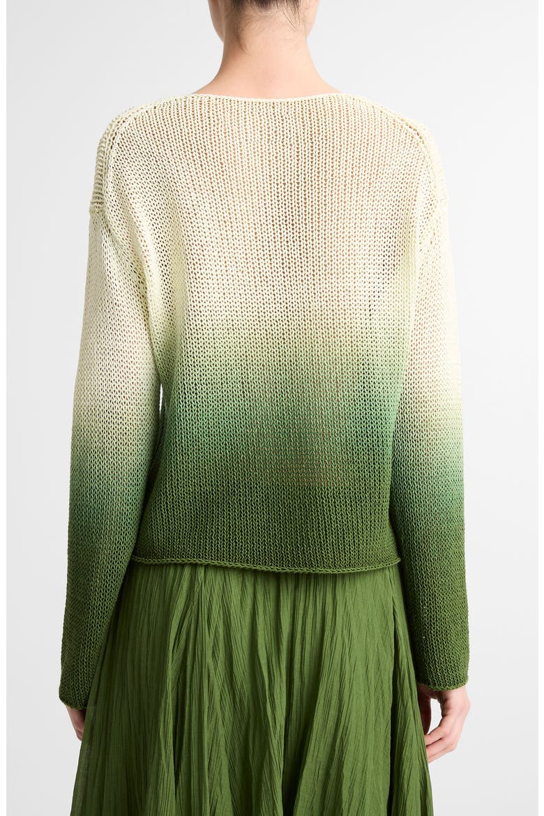 Dip Dye Cotton Blend Sweater, Alternate, color, SEA DEW COMBO