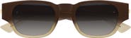 Bottega Veneta 51mm Oval Sunglasses