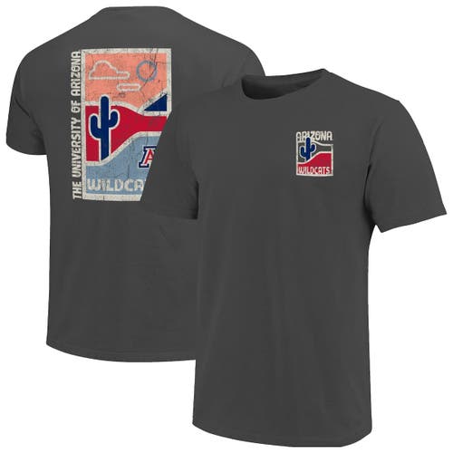 Image One Graphite Arizona Wildcats Comfort Colors Minimal Vista Distressed Graphics T-shirt