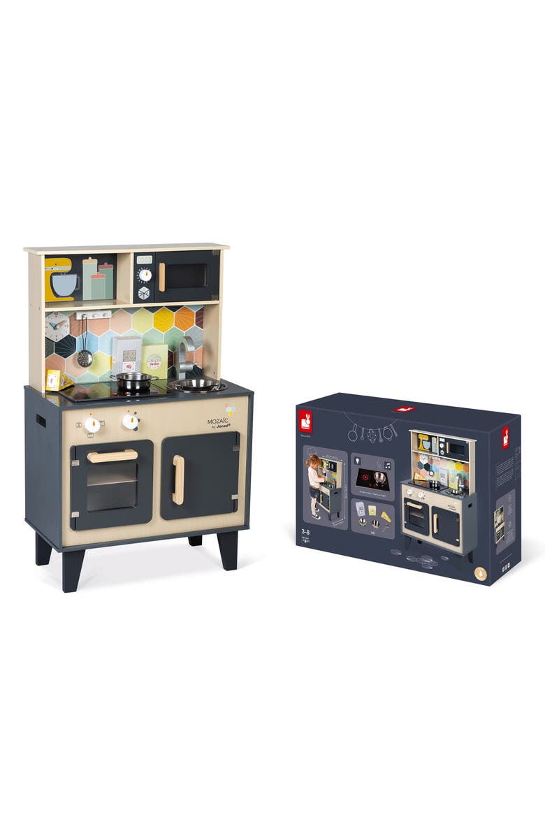 Janod Mosaic Kitchen Playset, Alternate, color, Grey