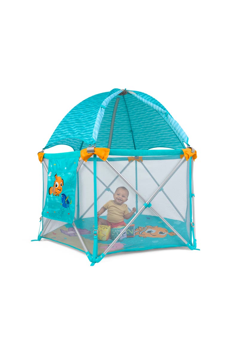 Finding Nemo Pop 'N Play Deluxe Portable Playard, Alternate, color, Aqua