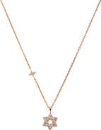 Alex and Ani Delicate Pave Star of David Pendant Necklace