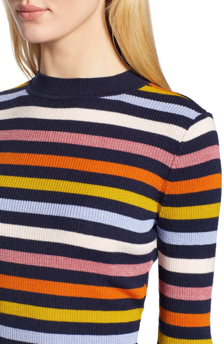 Halogen<sup>®</sup> x Atlantic-Pacific Shimmer Stripe Sweater, Alternate, color, 