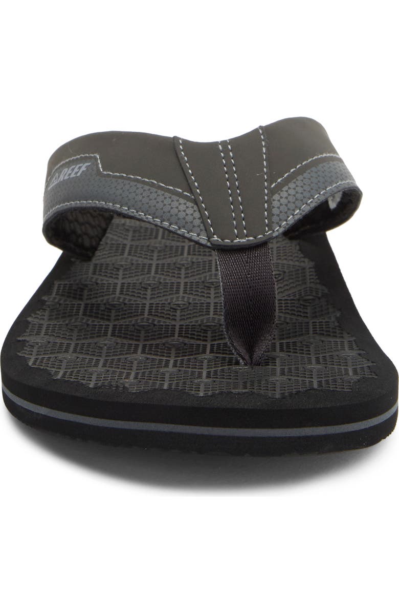 Reef The Ripper Flip Flop, Alternate, color, Dark Grey