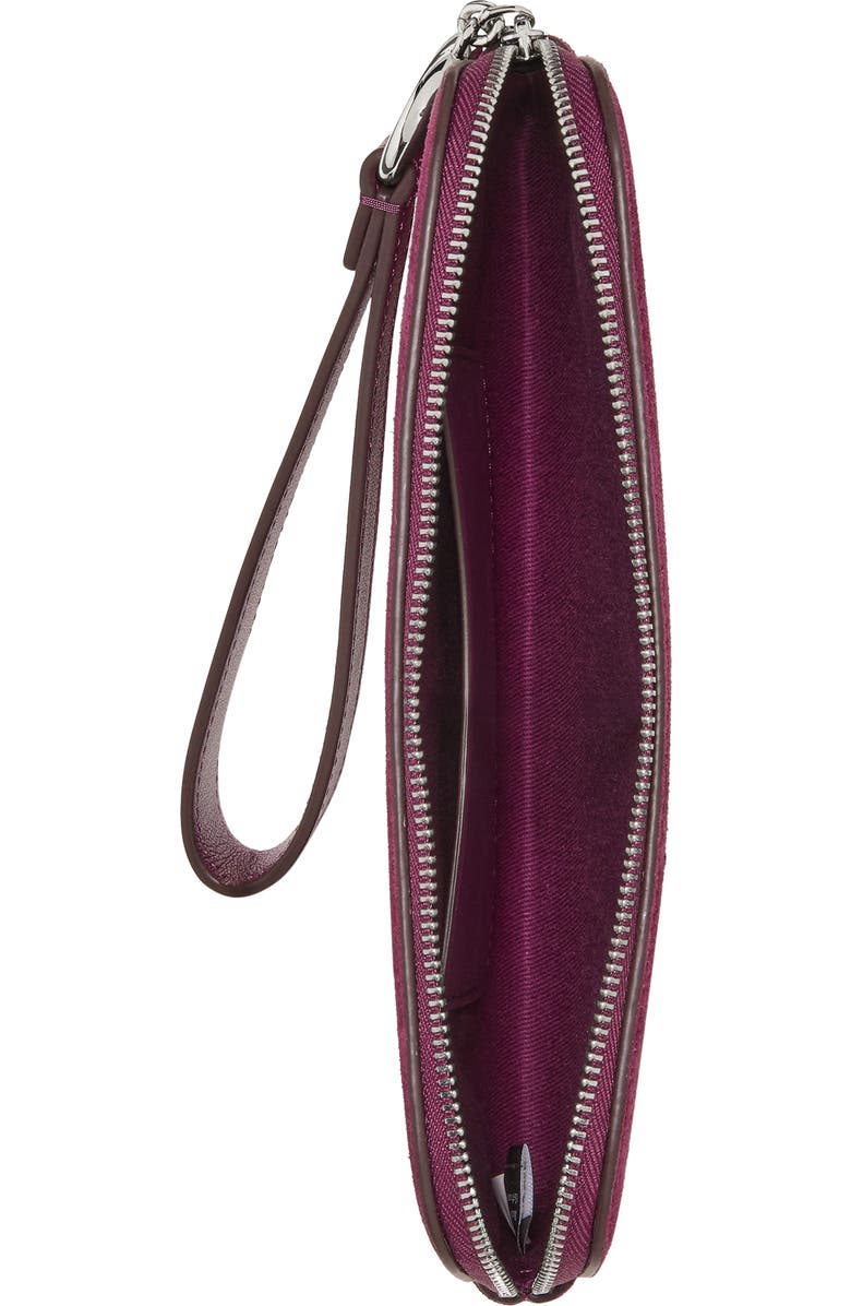 Kate Spade New York medium halo suede wristlet, Alternate, color,