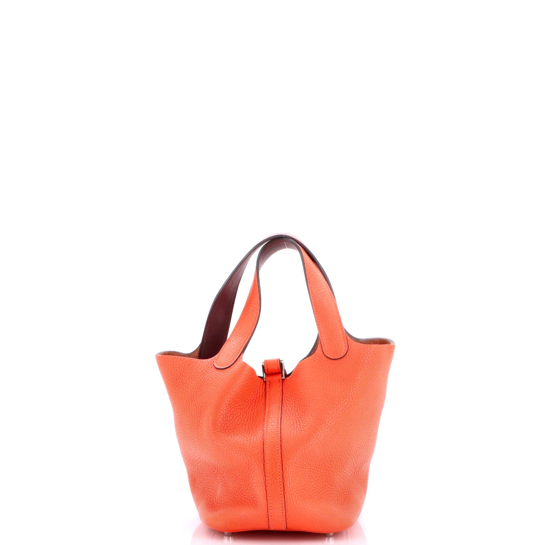 Eclat Picotin Lock Bag Clemence PM, Alternate, color, Orange