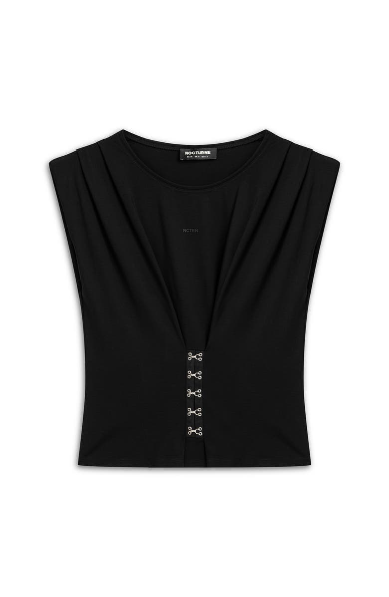 Nocturne T-Shirt with Agraffe Accessory Detail, Alternate, color, 