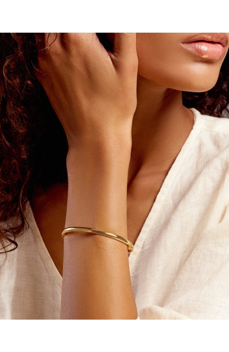 ZARUX Lumiere Gold Bangle, Alternate, color, Yellow Gold