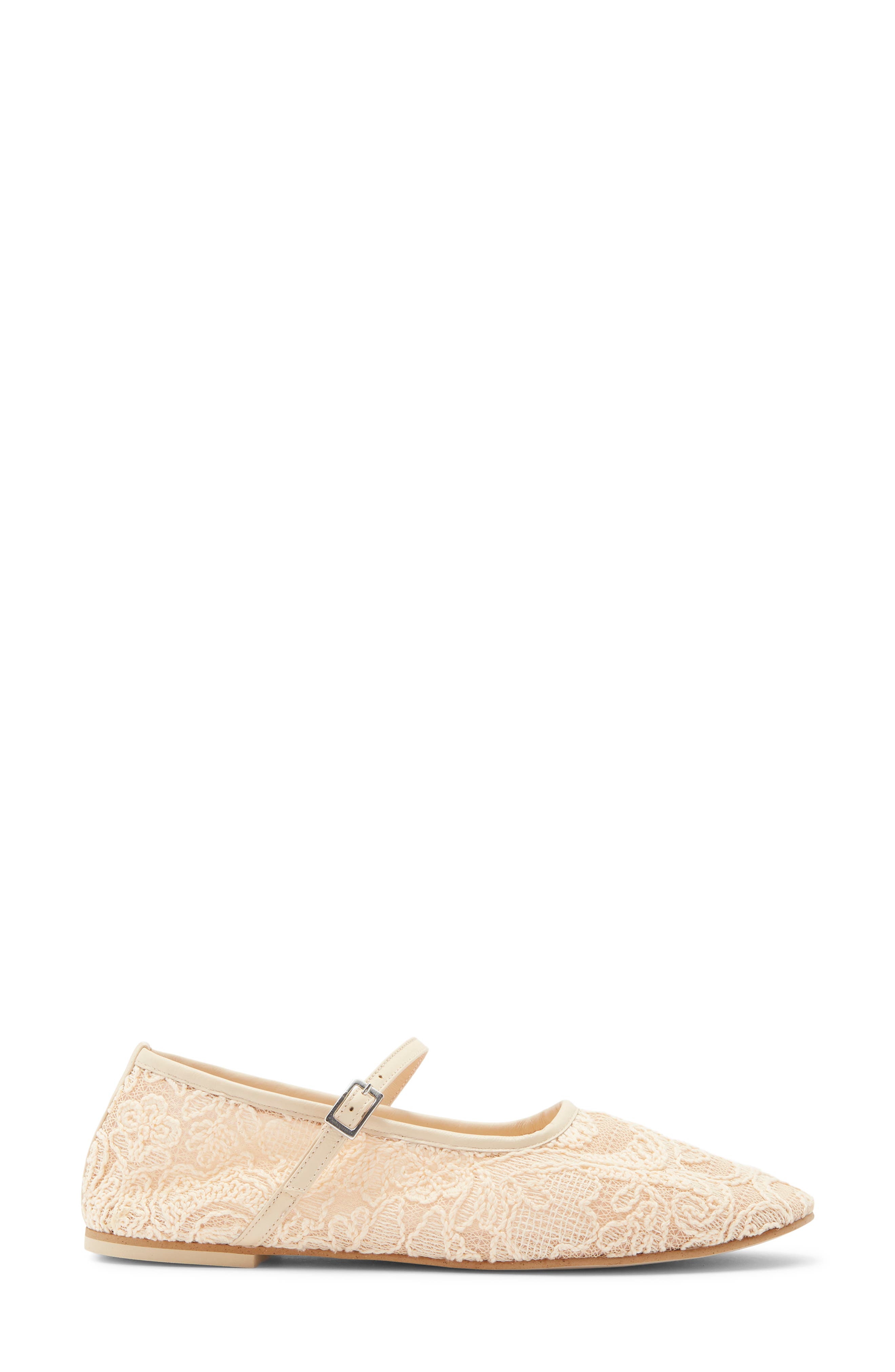 Freda Salvador Laurel Mary Jane, Alternate, color, Vanilla Jacquard Mesh
