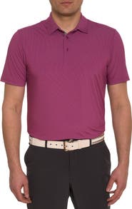 Robert Graham Alastor Microdot Bird's Eye Golf Polo