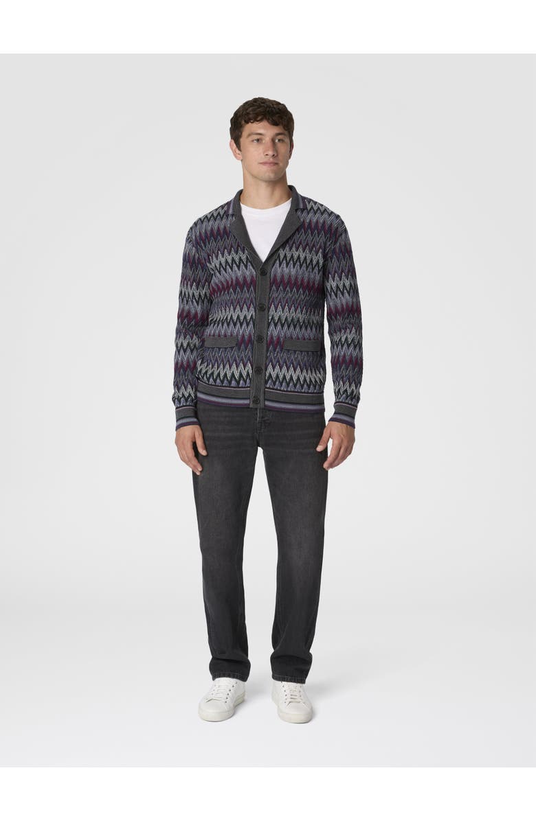 Missoni Zigzag Cardigan In Pure Wool, Alternate, color, Multicoloured