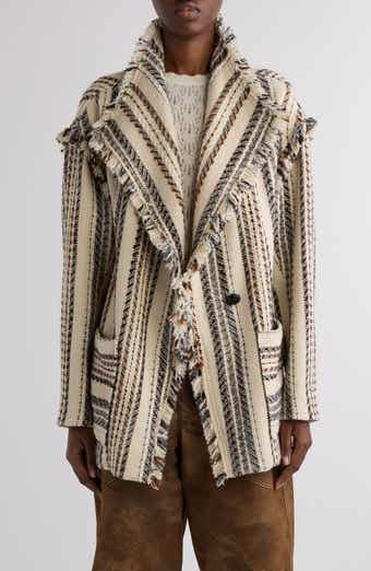 Isabel Marant Étoile Illisa Stripe Fringe Jacket