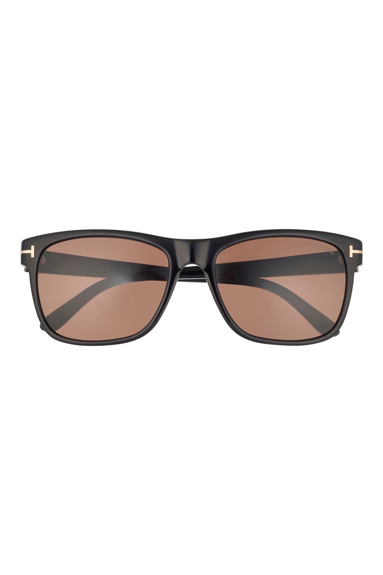 Giulio 59mm Square Sunglasses, Main, color, SHINY BLACK / ROVIEX