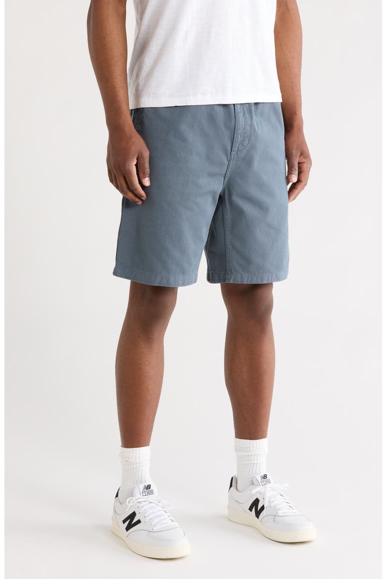 Flint Organic Cotton Twill Shorts, Alternate, color, COZY BLUE (GARMENT DYED)