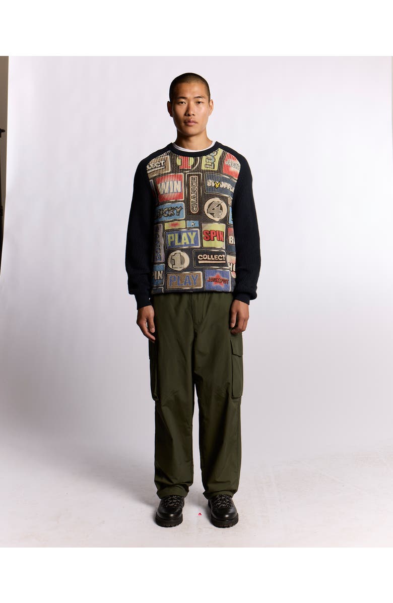 Lyle & Scott Fruit Machine Graphic Crew Neck Sweater, Alternate, color, Dark Navy