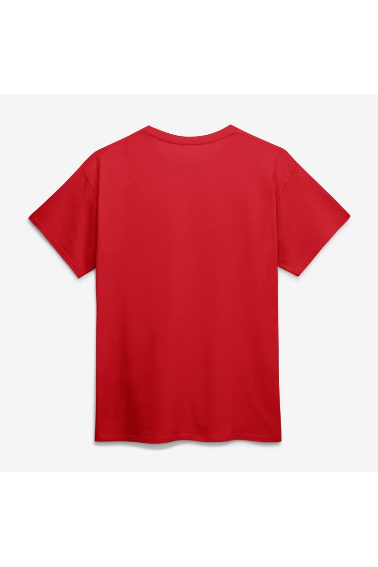 Men's Logo Athletic Red Texas Rangers Wordmark T-Shirt, Alternate, color, Red