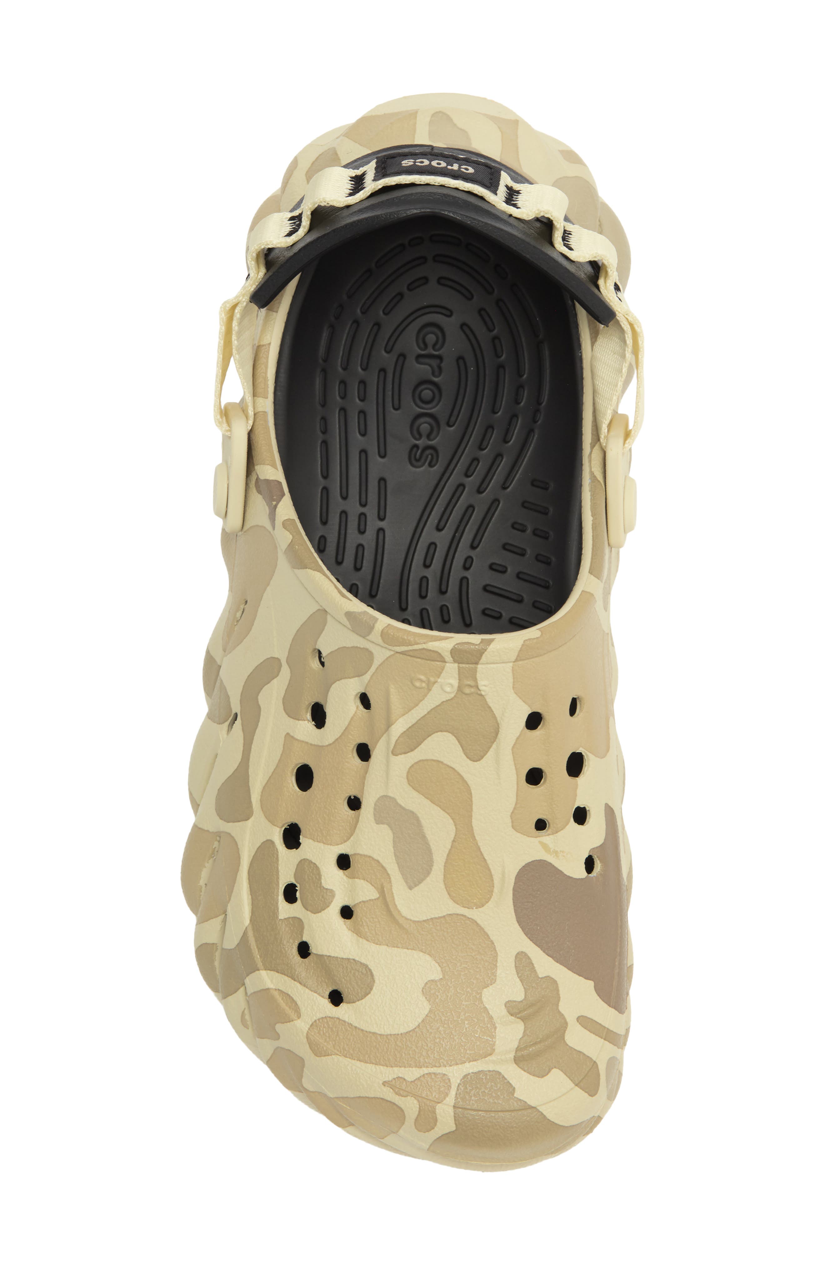 Echo Duck Camo Clog, Alternate, color, BONE/ BLACK