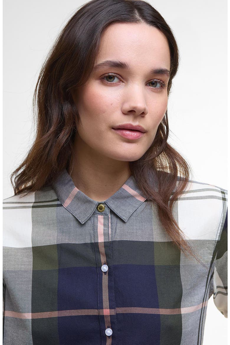 Mooreland Plaid Cotton Button-Up Shirt, Alternate, color, NAVY/ ARABESQUE CHECK