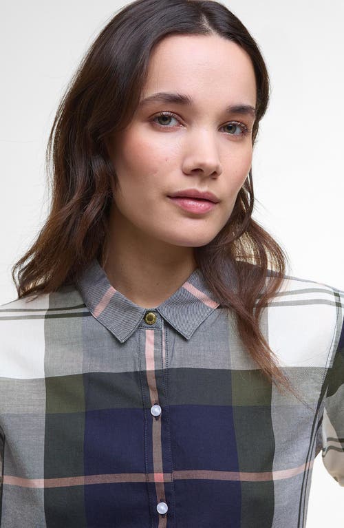 Barbour Mooreland Plaid Cotton Button-up Shirt In Gray