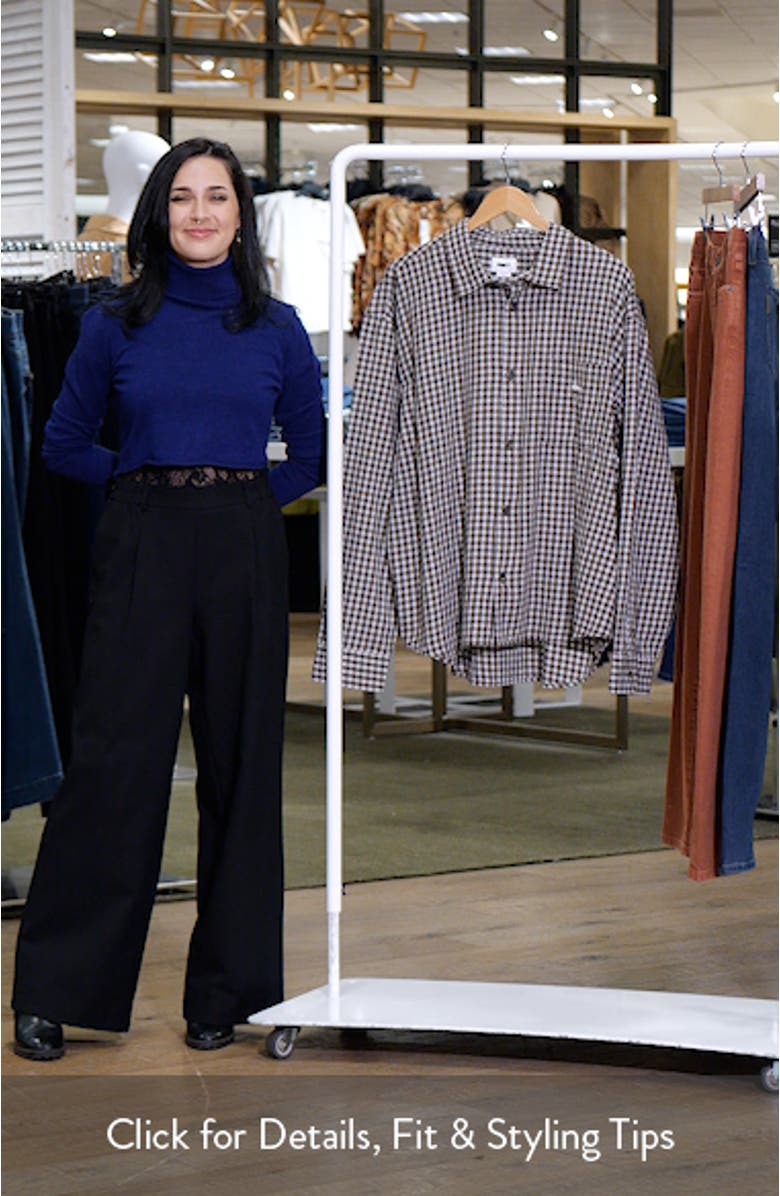 Bigwig Andy Shadow Check Cotton Button-Up Shirt, sales video thumbnail