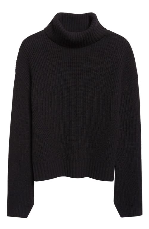 Veronica Beard Matilda Virgin Wool & Cashmere Turtleneck Sweater In Black