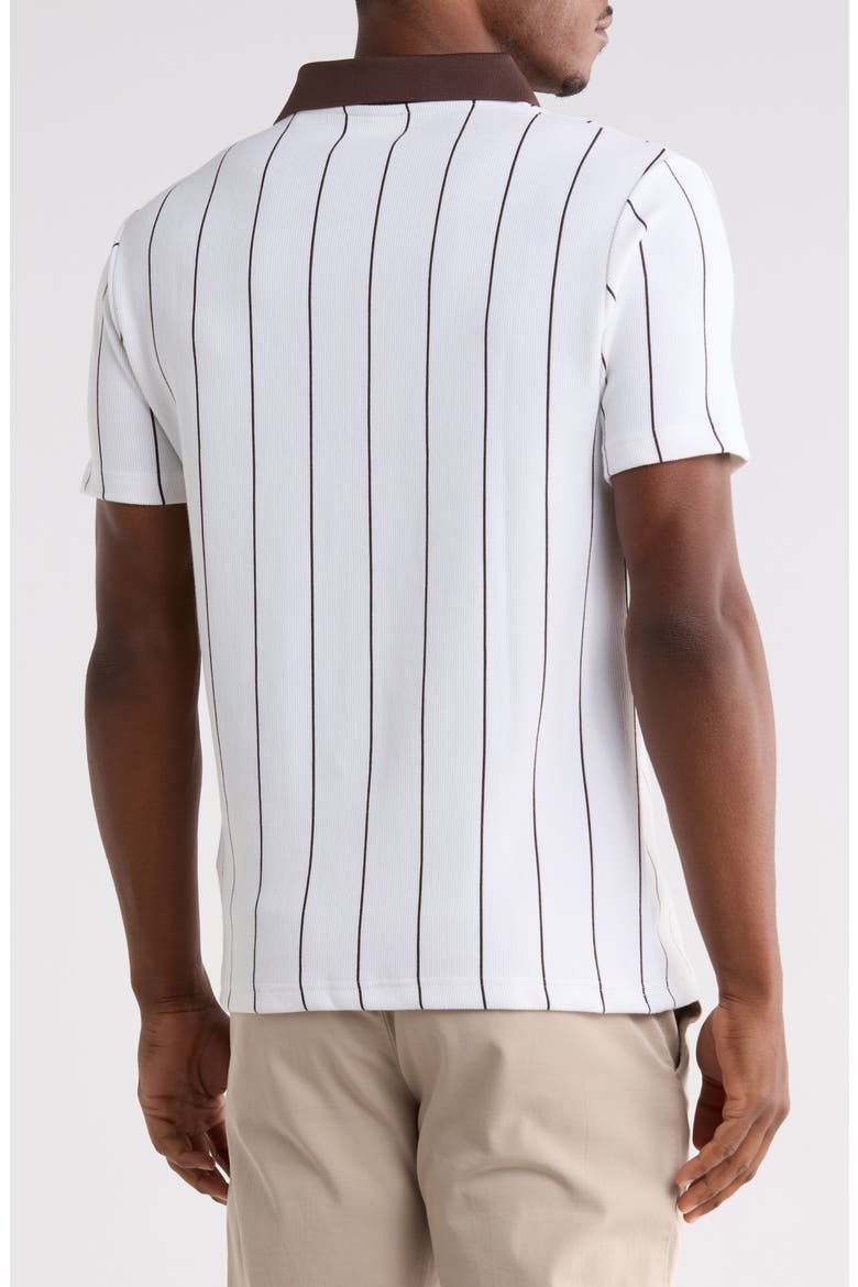 Vertical Stripe Polo, Alternate, color, WHITE