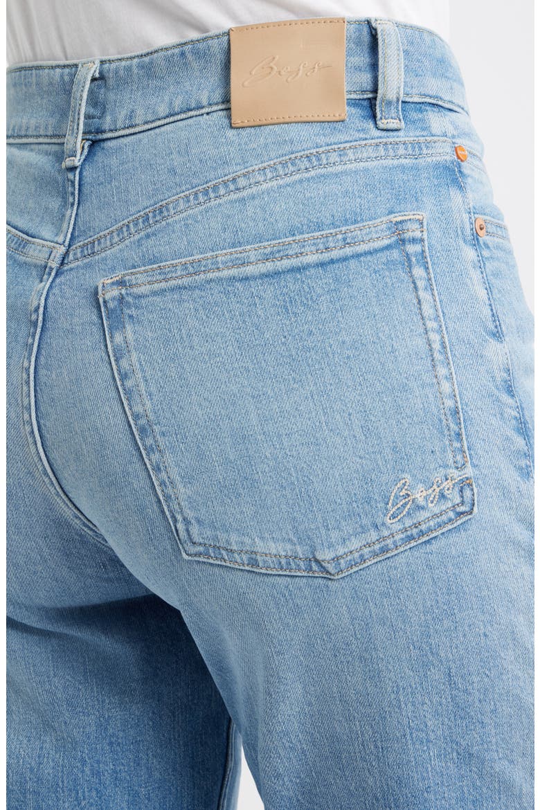 Kick Flare Crop Jeans, Alternate, color, LIGHT BLUE