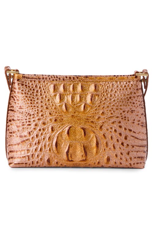Brahmin Lorelei Croc Embossed Leather Shoulder Bag