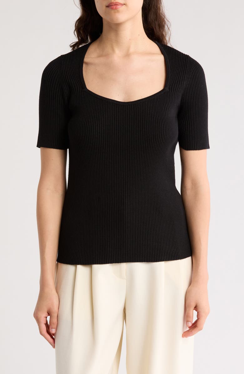 BOSS Orange Short Sleeve Sweater, Main, color, 