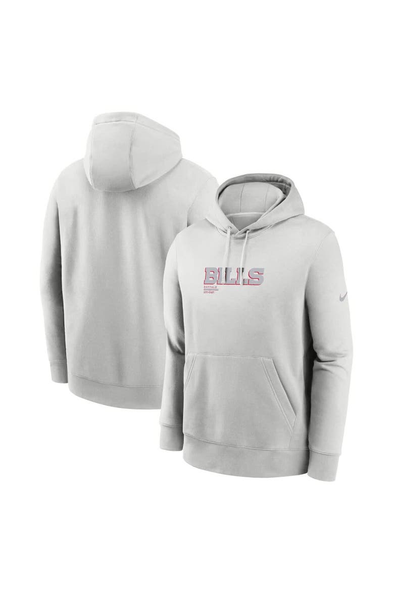 Men's Nike Gray Buffalo Bills Edge Pack French Terry Club Pullover Hoodie, Main, color, Gray