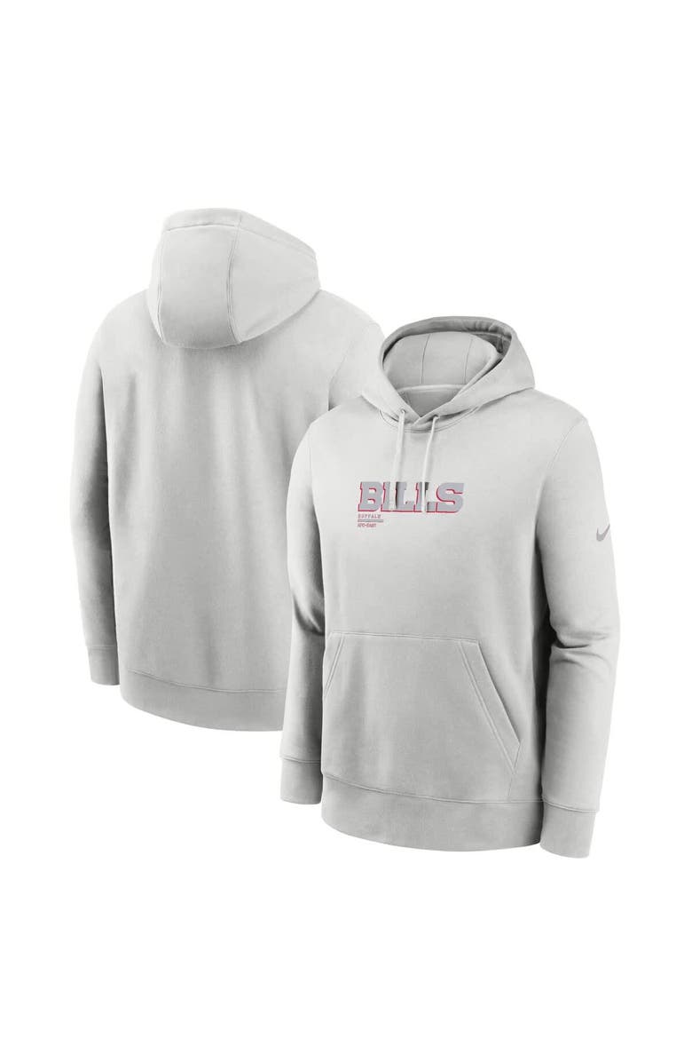 Nike Men's Nike Gray Buffalo Bills Edge Pack French Terry Club Pullover Hoodie, Main, color, Gray