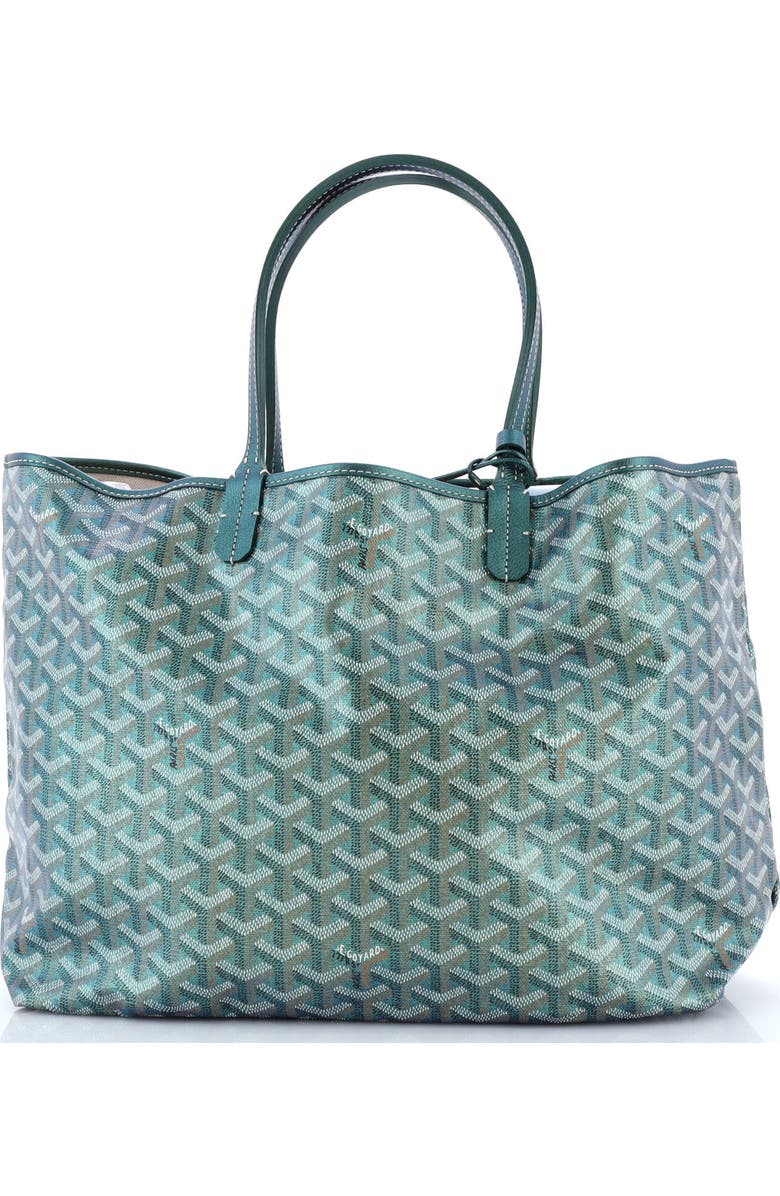 Pre-Owned Goyard Saint Louis Tote Iridescent Coated Canvas PM, Alternate, color, Green