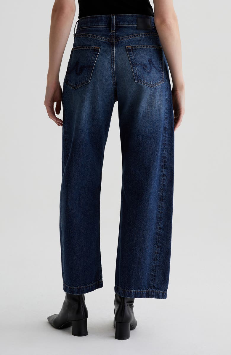AG Hattie High Waist Ankle Wide Barrel Leg Jeans, Alternate, color, Belem