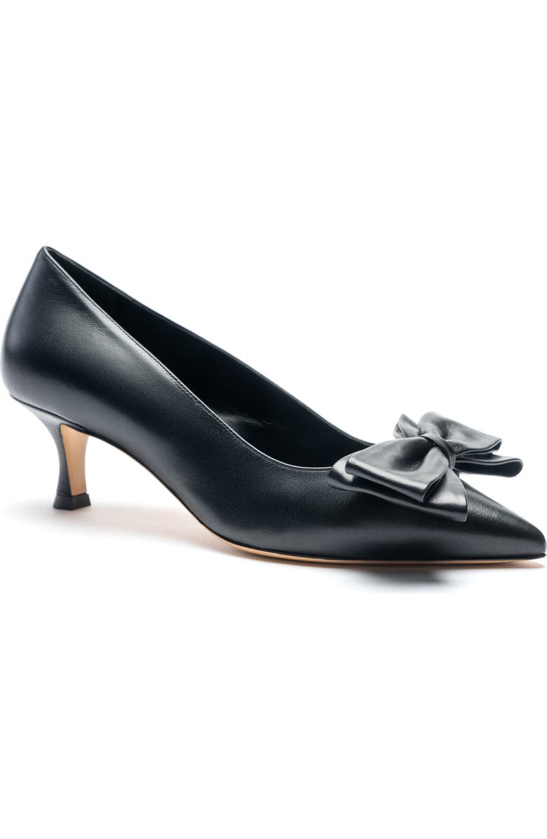 Bruno Magli Nadia Pointed Toe Kitten Heel Pump, Main, color, Black