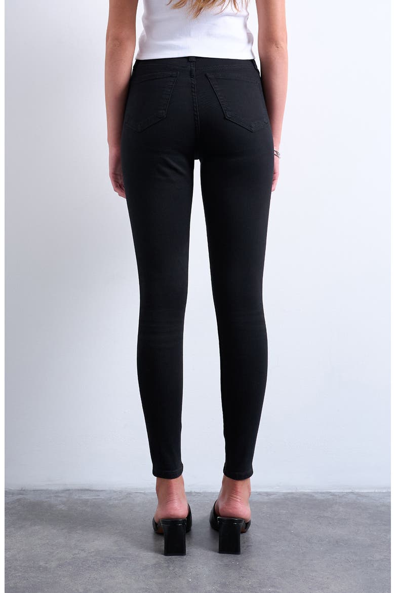 Jamie High Waist Skinny Jeans, Alternate, color, BLACK