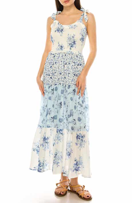 Mixed Floral Print Sundress