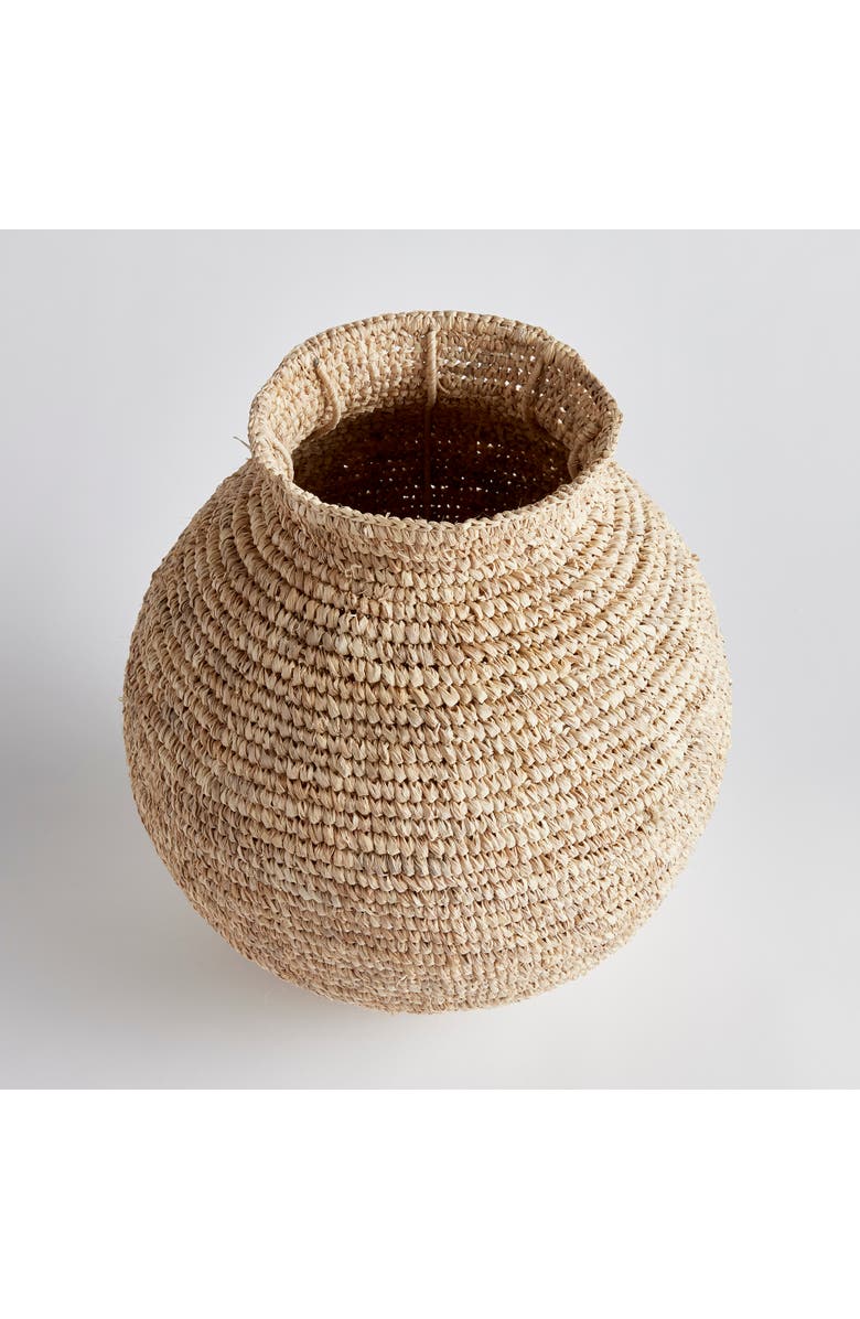 Napa Home & Garden Remi Woven Vase, Main, color, Beige