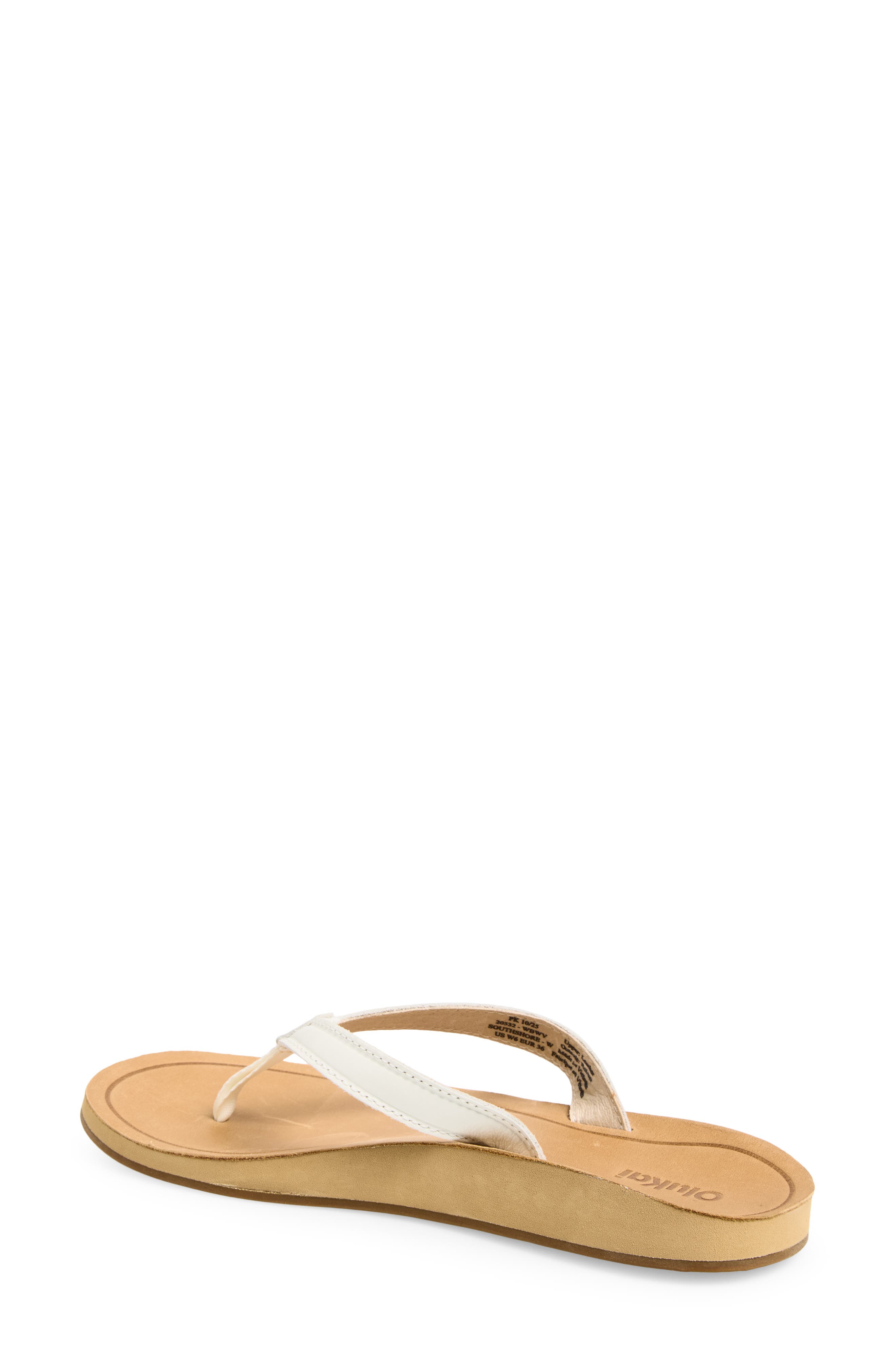Southshore Flip Flop, Alternate, color, BRIGHT WHITE / WARM SAND