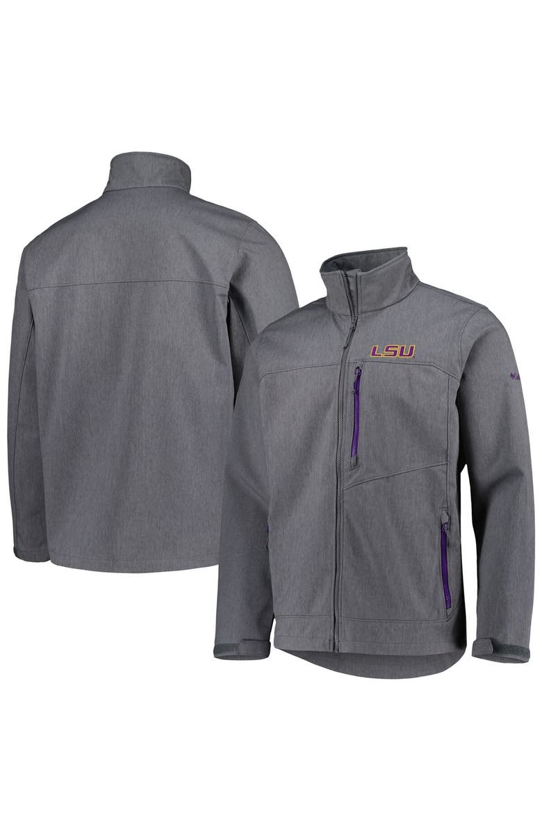 Columbia Men's Columbia Gray LSU Tigers Ascender II Full-Zip Jacket, Main, color,