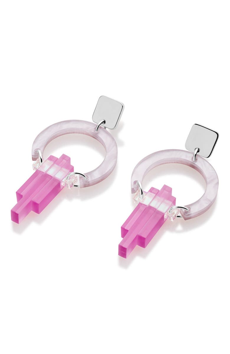 Toolally Petite Art Deco Chandeliers  - Mauve Pearl & Heather, Alternate, color, Mauve Pearl & Heather