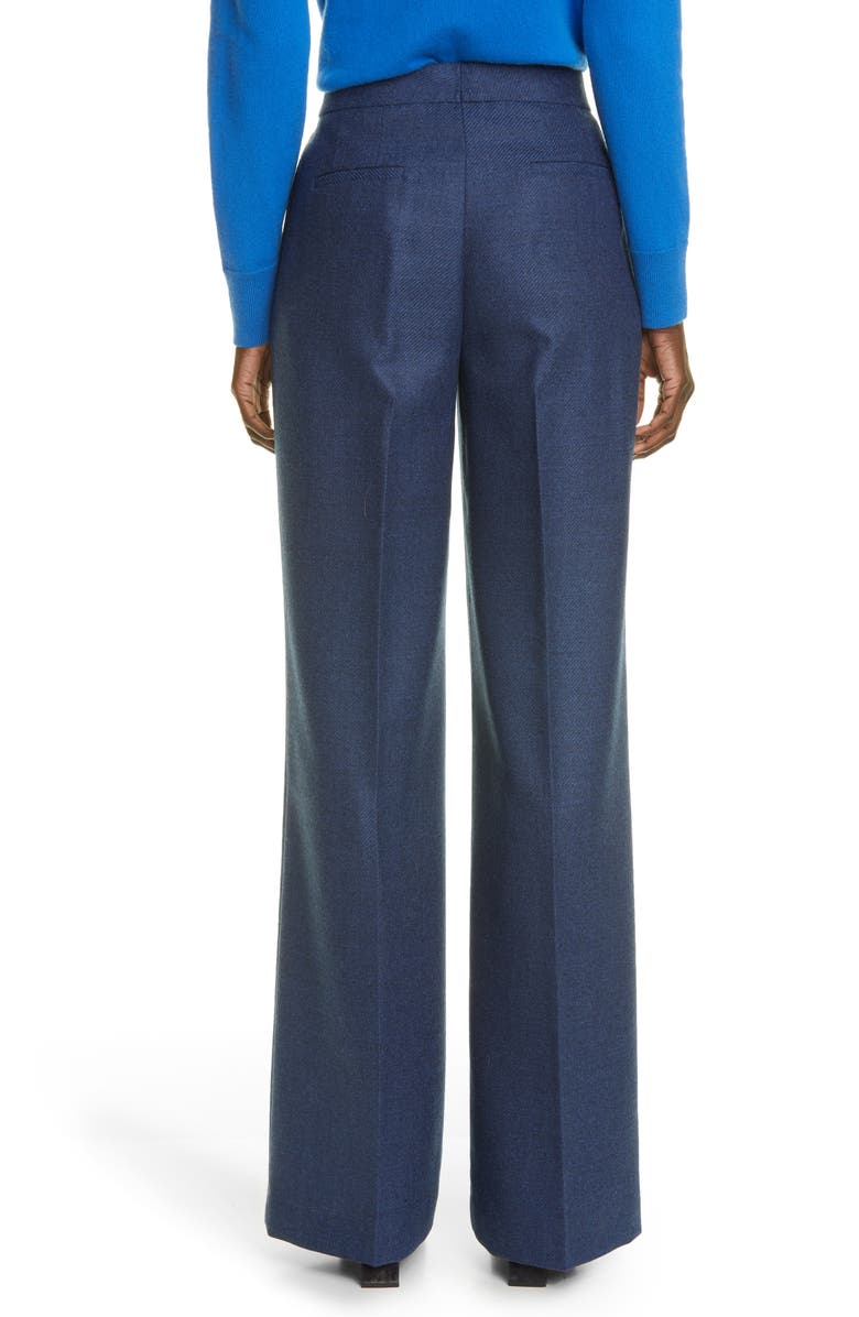 Lafayette 148 New York Dalton Wool & Silk Wide Leg Pants, Alternate, color,