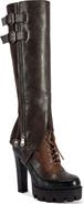 AZALEA WANG Cinder Faux Leather Knee High Boot