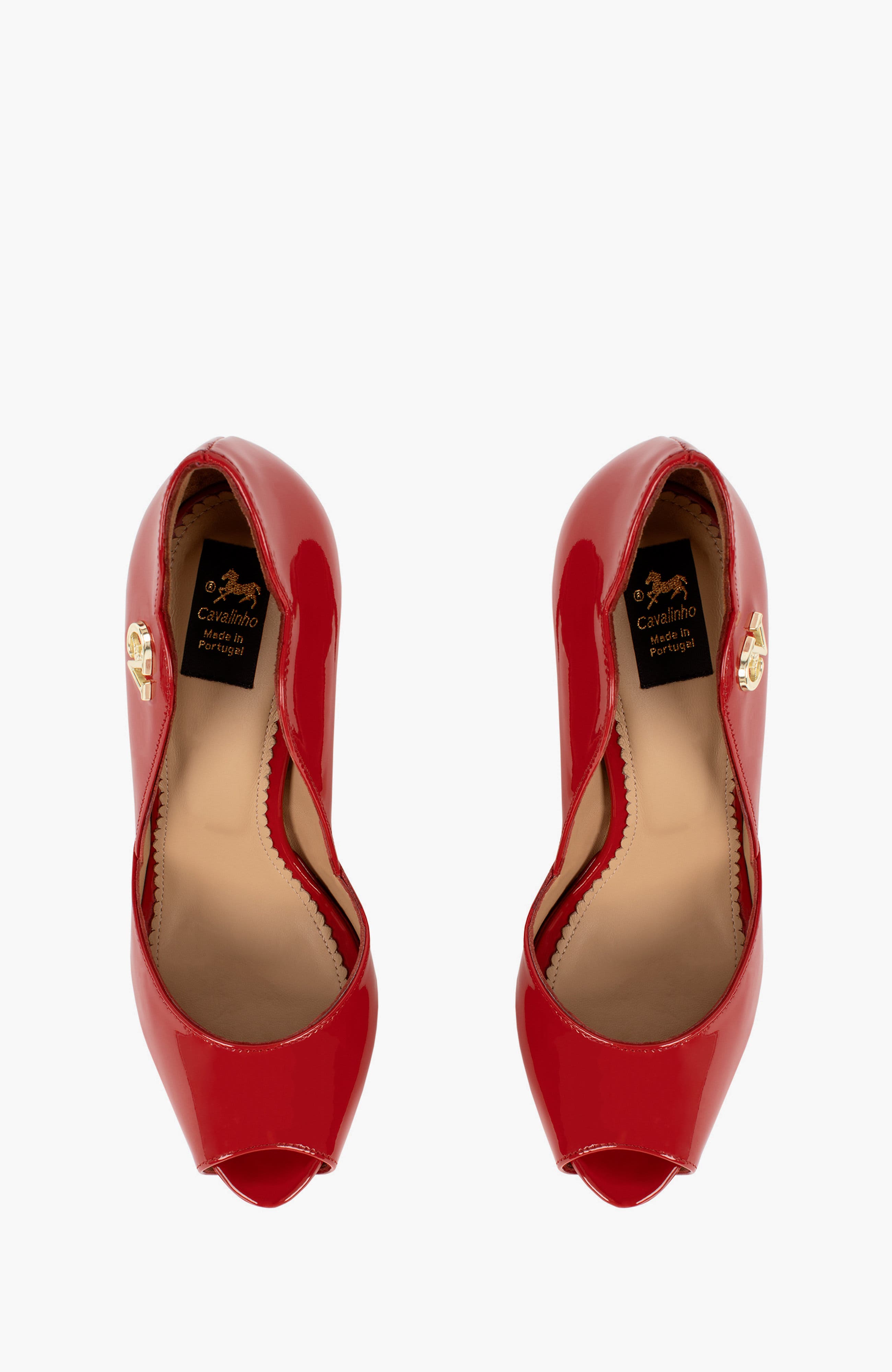 Iconic By Cavalinho Patent Leather Platform Heels, Alternate, color, Red